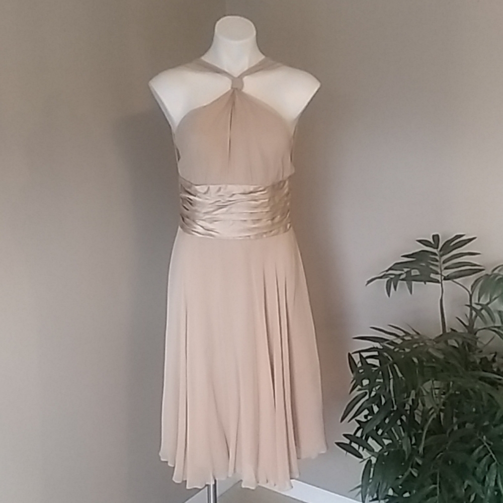 {ANNE KLEIN} 💛 Gold/Champagne Dress